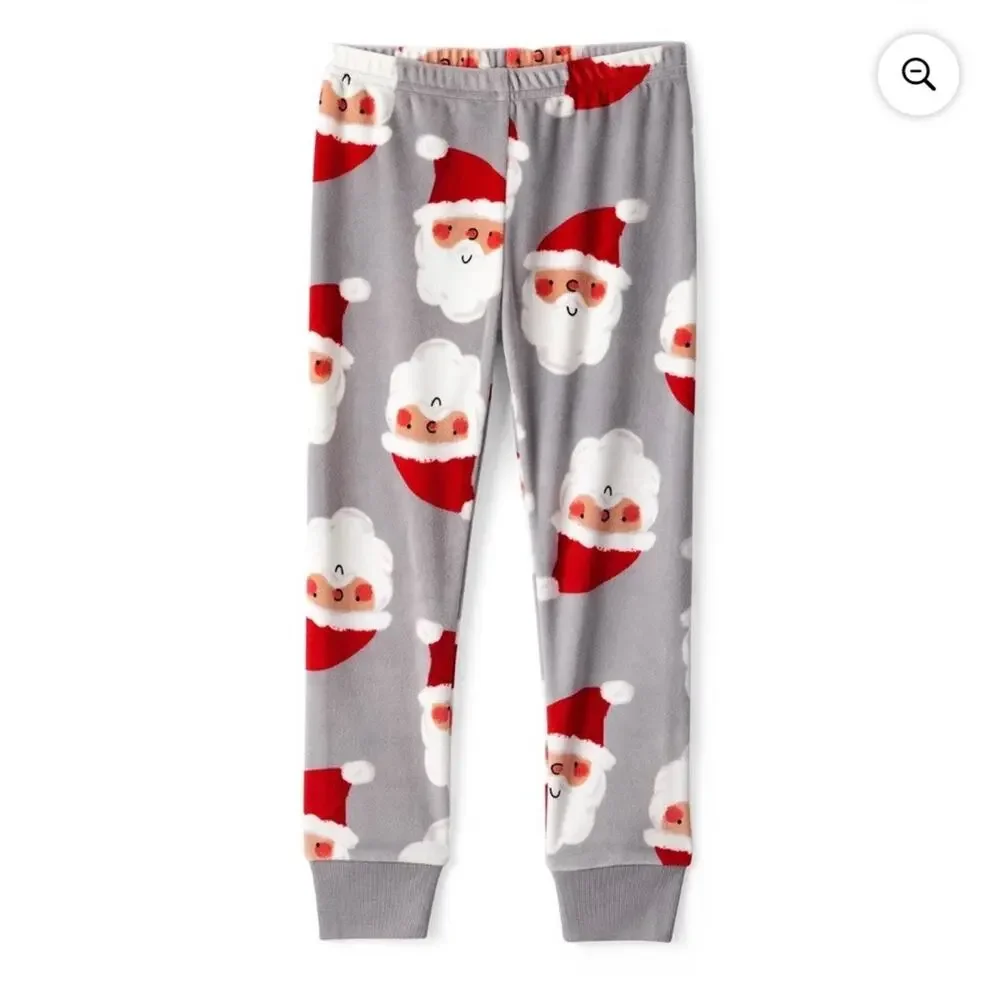 Carter's Festive Gray and Red Santa Pajamas Size 2T (1078)